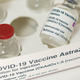 Vials of the covid-19 vaccine developed by Oxford University and AstraZeneca